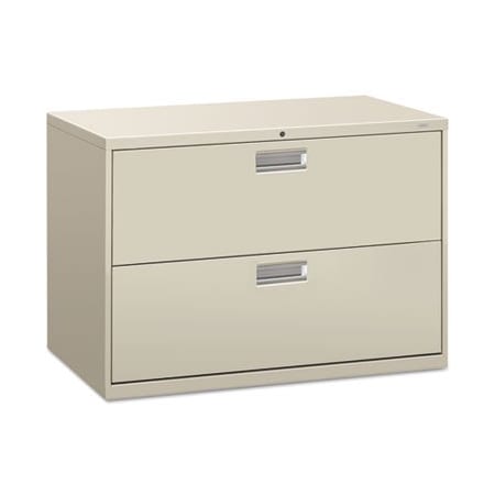 Hon HON, 600 SERIES TWO-DRAWER LATERAL FILE, 42W X 18D X 28H, LIGHT GRAY 692LQ
